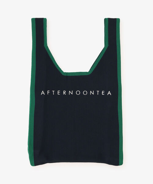 Afternoon Tea（アフタヌーンティー）の「ニットマルシェバッグ（トートバッグ・レディース・ネイビー/ブラック/ピンク・ONE SIZE）」の3枚目の写真