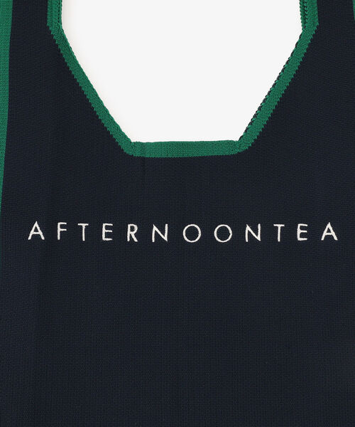 Afternoon Tea（アフタヌーンティー）の「ニットマルシェバッグ（トートバッグ・レディース・ネイビー/ブラック/ピンク・ONE SIZE）」の6枚目の写真