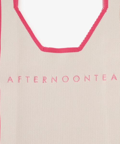 Afternoon Tea（アフタヌーンティー）の「ニットマルシェバッグ（トートバッグ・レディース・ネイビー/ブラック/ピンク・ONE SIZE）」の9枚目の写真