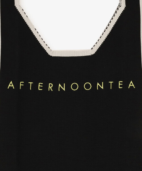 Afternoon Tea（アフタヌーンティー）の「ニットマルシェバッグ（トートバッグ・レディース・ネイビー/ブラック/ピンク・ONE SIZE）」の12枚目の写真