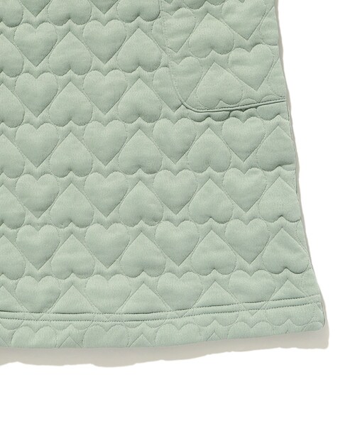 SHOO・LA・RUE(シューラルー)の「◆【110-140cm】ハートキルトジャンスカワンピ(ワンピース・キッズ・グリーン系/アイボリー・13/14/11/12)」の8枚目の写真