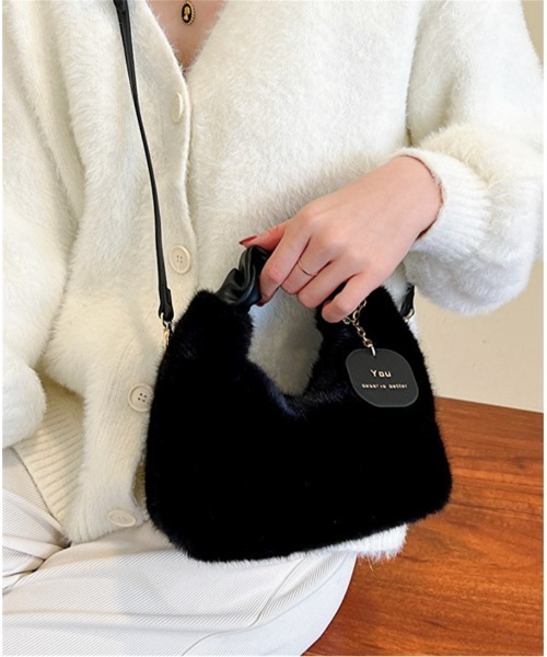 パンパンイ　ショルダーバッグ　２wayバッグ　もこもこバッグ　ミニポーチ付き 楽天市場】スマホポーチ ミニショルダー 2way 斜め掛け/手持ち