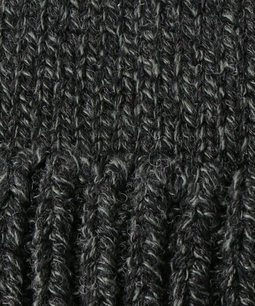 RACAL(ラカル)の「【別注】 <Racal> ポンポン イヤー ニットキャップ(ニットキャップ/ビーニー・メンズ・パープル/ダークグレー/ブラック・FREE)」の6枚目の写真