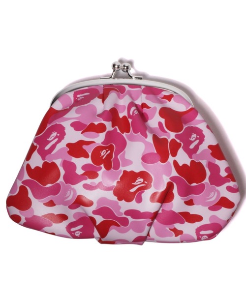 A BATHING APEカモレザーライダーケース ピンクカモ A BATHING APE（ア