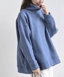 裏起毛ハイネックプルオーバー