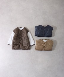 FUNALIVE（ファンアライブ）の「ミリタリー キルティングノーカラーコート KIDS（ノーカラーコート）」