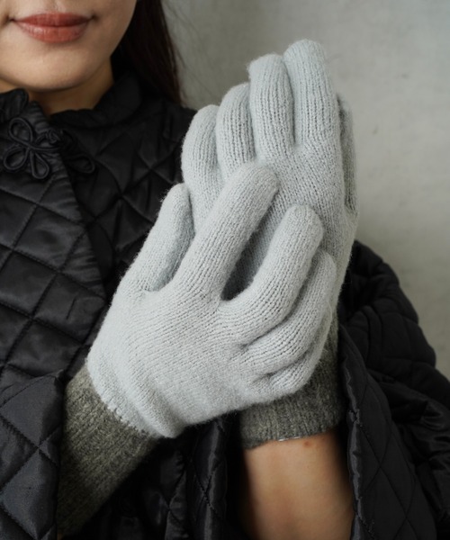 BIRTHDAY BAR(バースデイバー)の「FIK GLOVE(手袋・レディース・キナリ/グレー/オリーブ・フリー)」の3枚目の写真