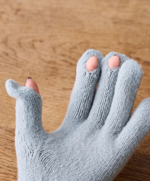 BIRTHDAY BAR(バースデイバー)の「FIK GLOVE(手袋・レディース・キナリ/グレー/オリーブ・フリー)」の4枚目の写真