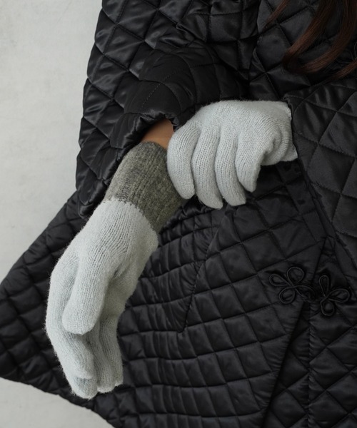 BIRTHDAY BAR(バースデイバー)の「FIK GLOVE(手袋・レディース・キナリ/グレー/オリーブ・フリー)」の8枚目の写真