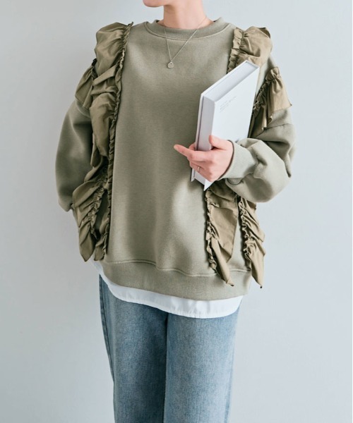 STELLA McCARTNEY ラッフルフリル プルオーバー スウェット kirakiraShop（キラキラショップ）の「裏起毛 ラッフル