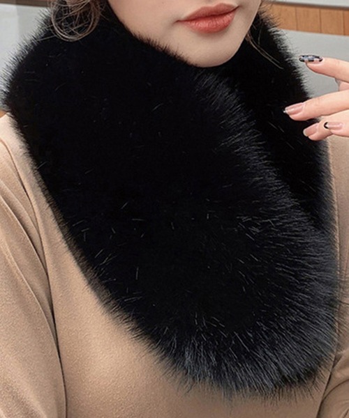 セール】【顔周り華やぎ 首元あったか】ふんわり フェイクファー ティ