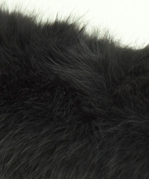 DAY CLOSET（デイ クローゼット）の「【顔周り華やぎ 首元あったか】ふんわり フェイクファー ティペット レディース（ネックウォーマー/スヌード・レディース・モカ/チャコールグレー/グレー/キナリ/ネイビー/ブラック・ONE SIZE）」の15枚目の写真