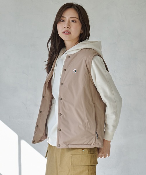 Arnold Palmer（アーノルドパーマー）の「TEMPSOLUTION シェア パディング ベスト（ベスト・レディース・ブラック/ベージュ・S/M/L/XS/LL）」の16枚目の写真