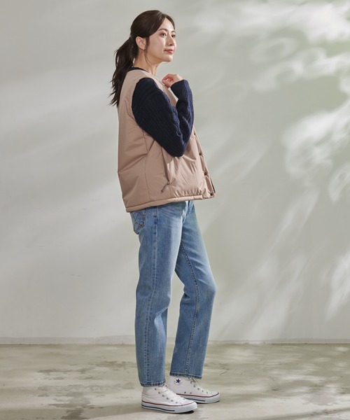 Arnold Palmer（アーノルドパーマー）の「TEMPSOLUTION シェア パディング ベスト（ベスト・レディース・ブラック/ベージュ・S/M/L/XS/LL）」の18枚目の写真