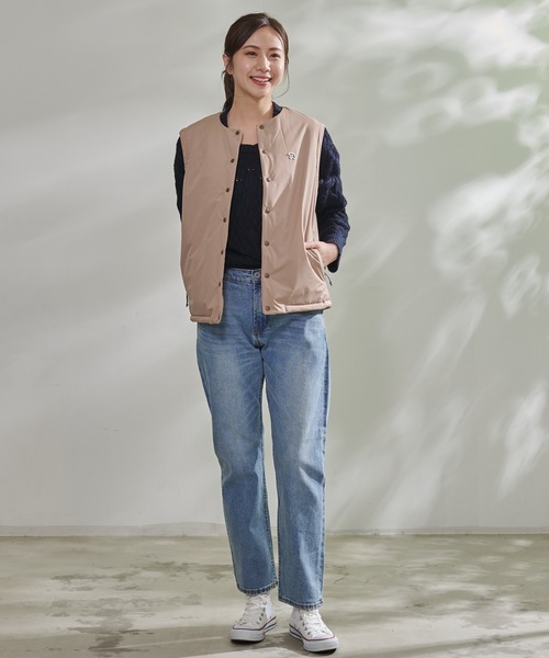 Arnold Palmer（アーノルドパーマー）の「TEMPSOLUTION シェア パディング ベスト（ベスト・レディース・ブラック/ベージュ・S/M/L/XS/LL）」の17枚目の写真