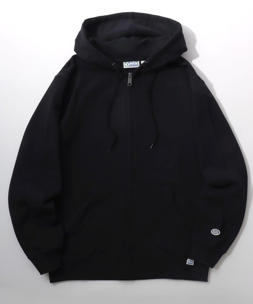 DISCUS(ディスカス)の「2026SS DISCUS/ディスカス 裏毛 ワンポイントロゴ刺繍 スウェットフルジップパーカー レディース メンズ トレーナー(パーカー・メンズ・ブラック/オートミール/グレー/ネイビー・M/L/XL)」の2枚目の写真