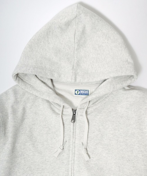 DISCUS(ディスカス)の「2026SS DISCUS/ディスカス 裏毛 ワンポイントロゴ刺繍 スウェットフルジップパーカー レディース メンズ トレーナー(パーカー・メンズ・ブラック/オートミール/グレー/ネイビー・M/L/XL)」の12枚目の写真