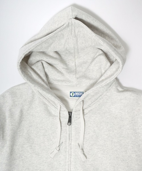 DISCUS(ディスカス)の「2026SS DISCUS/ディスカス 裏毛 ワンポイントロゴ刺繍 スウェットフルジップパーカー レディース メンズ トレーナー(パーカー・メンズ・ブラック/オートミール/グレー/ネイビー・M/L/XL)」の10枚目の写真