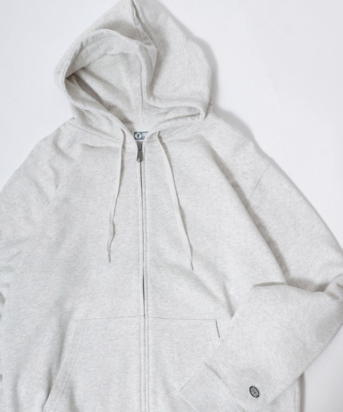 DISCUS(ディスカス)の「2026SS DISCUS/ディスカス 裏毛 ワンポイントロゴ刺繍 スウェットフルジップパーカー レディース メンズ トレーナー(パーカー・メンズ・ブラック/オートミール/グレー/ネイビー・M/L/XL)」の22枚目の写真