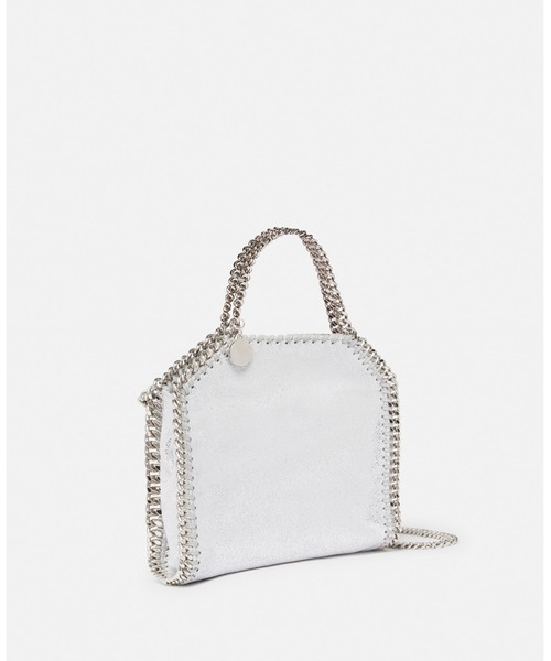 STELLA McCARTNEY（ステラマッカートニー）の「Falabella Tiny Tote Bag / ファラベラ タイニー トートバッグ（ショルダーバッグ・レディース・シルバー・ONE SIZE）」の2枚目の写真