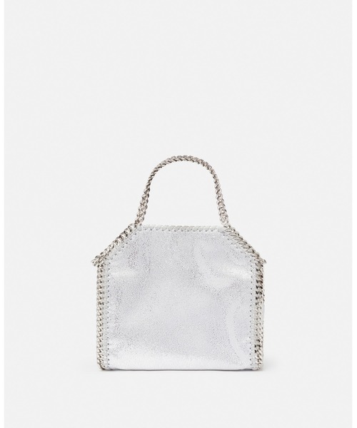 STELLA McCARTNEY（ステラマッカートニー）の「Falabella Tiny Tote Bag / ファラベラ タイニー トートバッグ（ショルダーバッグ・レディース・シルバー・ONE SIZE）」の3枚目の写真