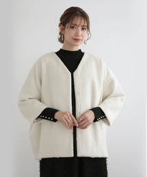 MERAKI | [MERAKI]2WAYノーカラーポンチョコート(ポンチョ)