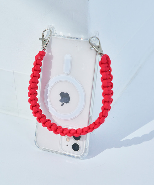 macaroni edge(マカロニエッジ)の「〈macaroni edge/マカロニエッジ〉推し色 ソロモン編み スマホストラップ ビビッド(スマホグッズ・レディース・ホワイト/レッド/ピンク/ブラック/パープル/グリーン/オレンジ/ブルー/イエロー/グレー・ONE SIZE)」の9枚目の写真