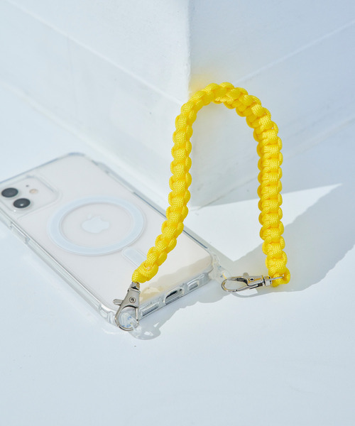 macaroni edge(マカロニエッジ)の「〈macaroni edge/マカロニエッジ〉推し色 ソロモン編み スマホストラップ ビビッド(スマホグッズ・レディース・ホワイト/レッド/ピンク/ブラック/パープル/グリーン/オレンジ/ブルー/イエロー/グレー・ONE SIZE)」の21枚目の写真