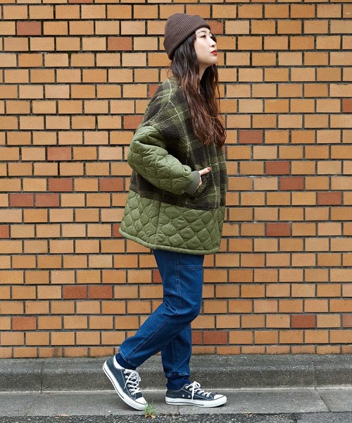 CUBE SUGAR（キューブシュガー）の「10オンスストレッチデニム裏起毛ジョガーパンツ（デニムパンツ・レディース・インディゴブルー/ブラック/マルチ・M/S）」の8枚目の写真