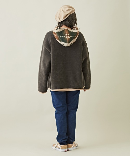 CUBE SUGAR（キューブシュガー）の「10オンスストレッチデニム裏起毛ジョガーパンツ（デニムパンツ・レディース・インディゴブルー/ブラック/マルチ・M/S）」の16枚目の写真