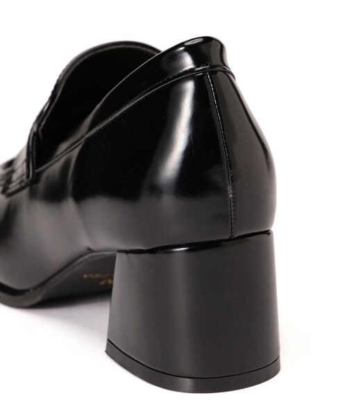 FREE'S MART（フリーズマート）の「ヒールローファー（ローファー・レディース・ベージュ/ブラック・MEDIUM/SMALL）」の3枚目の写真