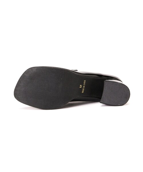 FREE'S MART（フリーズマート）の「ヒールローファー（ローファー・レディース・ベージュ/ブラック・MEDIUM/SMALL）」の4枚目の写真