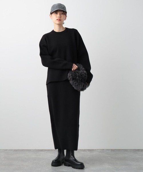 BARNYARDSTORM（バンヤードストーム）の「リバーシブルニットスカート（スカート・レディース・ピンク/ブラック/オフホワイト・1/0）」の8枚目の写真