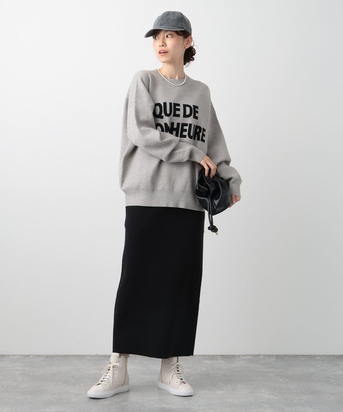 BARNYARDSTORM（バンヤードストーム）の「リバーシブルニットスカート（スカート・レディース・ピンク/ブラック/オフホワイト・1/0）」の9枚目の写真