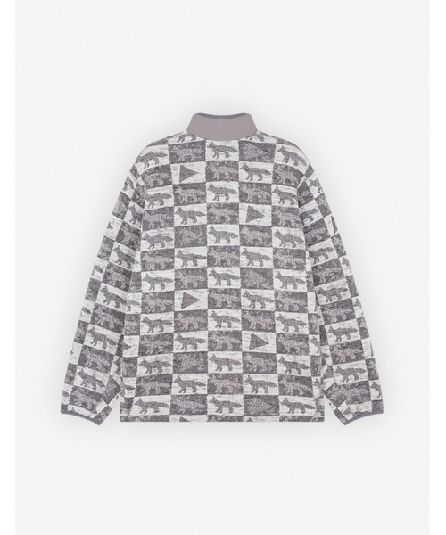 Maison Kitsune（メゾンキツネ）の「MKxAWD WANDER fox checkers fleece pullover（その他トップス・メンズ・グレー・S/L）」の2枚目の写真