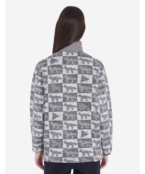 Maison Kitsune（メゾンキツネ）の「MKxAWD WANDER fox checkers fleece pullover（その他トップス・メンズ・グレー・S/L）」の7枚目の写真