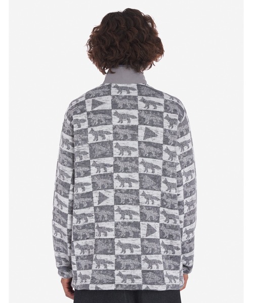Maison Kitsune（メゾンキツネ）の「MKxAWD WANDER fox checkers fleece pullover（その他トップス・メンズ・グレー・S/L）」の8枚目の写真