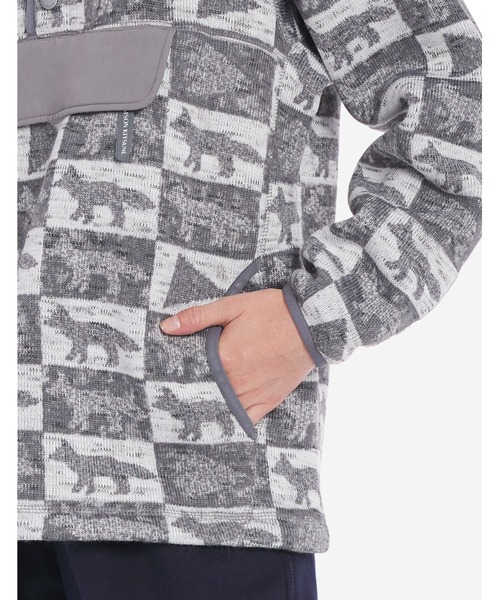Maison Kitsune（メゾンキツネ）の「MKxAWD WANDER fox checkers fleece pullover（その他トップス・メンズ・グレー・S/L）」の9枚目の写真