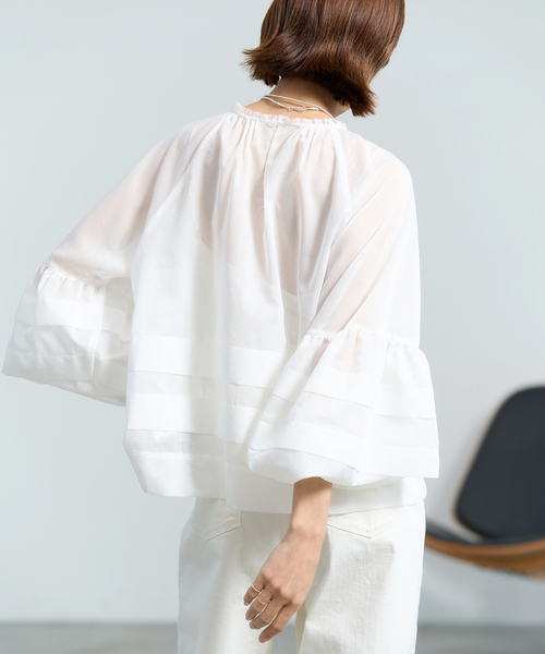 IENA（イエナ）の「オーガンタックブラウス（シャツ/ブラウス）」 - WEAR