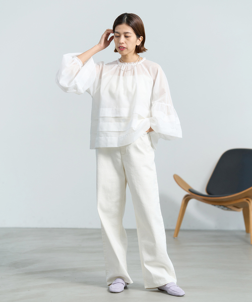 IENA（イエナ）の「オーガンタックブラウス（シャツ/ブラウス）」 - WEAR