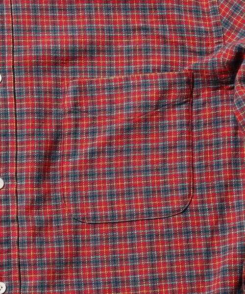 BEAMS PLUS（ビームスプラス）の「フランネル ミニチェック ボタンダウン シャツ（シャツ/ブラウス・メンズ・レッド/ブルー/イエロー・XS/XL/L/M/S）」の12枚目の写真