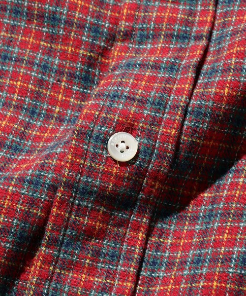 BEAMS PLUS（ビームスプラス）の「フランネル ミニチェック ボタンダウン シャツ（シャツ/ブラウス・メンズ・レッド/ブルー/イエロー・XS/XL/L/M/S）」の13枚目の写真
