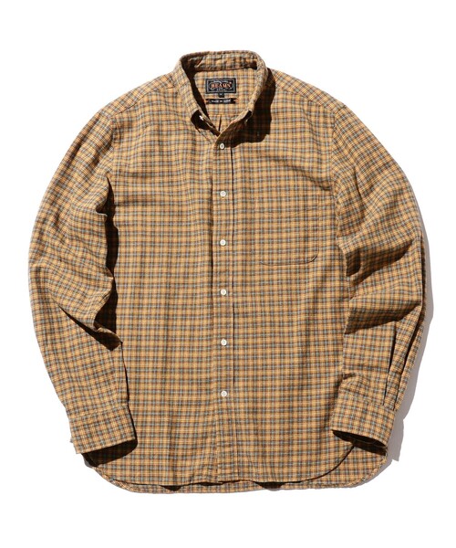BEAMS PLUS（ビームスプラス）の「フランネル ミニチェック ボタンダウン シャツ（シャツ/ブラウス・メンズ・レッド/ブルー/イエロー・XS/XL/L/M/S）」の15枚目の写真