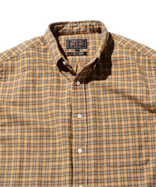 BEAMS PLUS（ビームスプラス）の「フランネル ミニチェック ボタンダウン シャツ（シャツ/ブラウス・メンズ・レッド/ブルー/イエロー・XS/XL/L/M/S）」の16枚目の写真