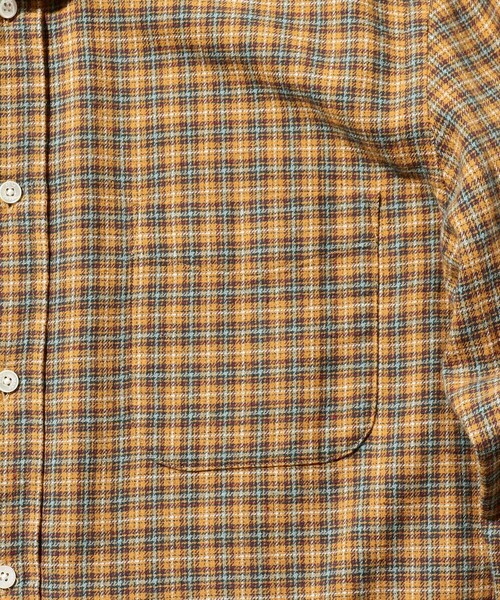 BEAMS PLUS（ビームスプラス）の「フランネル ミニチェック ボタンダウン シャツ（シャツ/ブラウス・メンズ・レッド/ブルー/イエロー・XS/XL/L/M/S）」の18枚目の写真