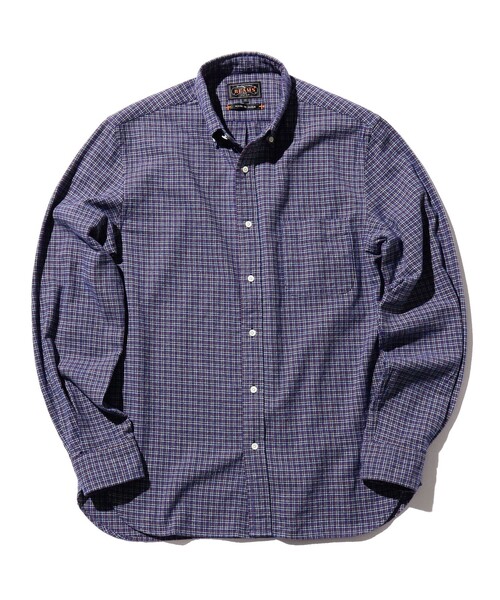 BEAMS PLUS（ビームスプラス）の「フランネル ミニチェック ボタンダウン シャツ（シャツ/ブラウス・メンズ・レッド/ブルー/イエロー・XS/XL/L/M/S）」の21枚目の写真