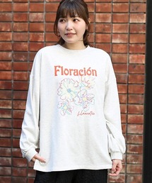 フラワーモチーフ刺繍プルオーバー