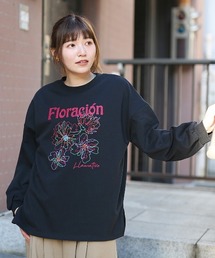 フラワーモチーフ刺繍プルオーバー
