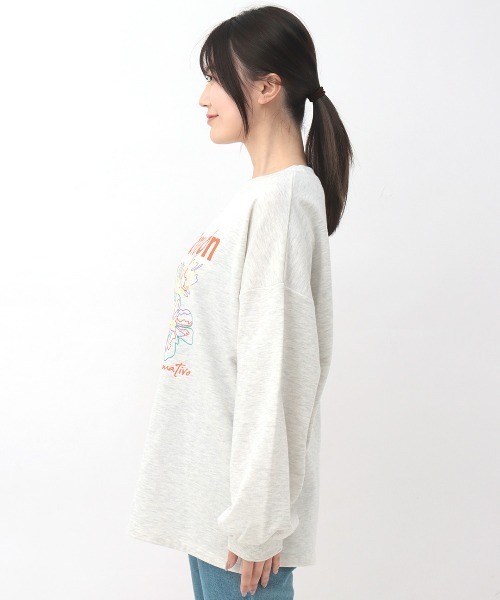 チチカカ（チチカカ）の「フラワーモチーフ刺繍プルオーバー（Tシャツ/カットソー・レディース・ブラック/ライトグレー/ライム・FREE）」の11枚目の写真