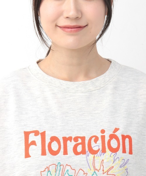 チチカカ（チチカカ）の「フラワーモチーフ刺繍プルオーバー（Tシャツ/カットソー・レディース・ブラック/ライトグレー/ライム・FREE）」の13枚目の写真